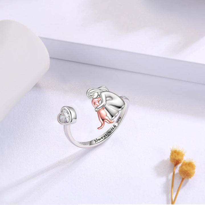Emily & Sarah | Dog Embrace Ring (Rose)