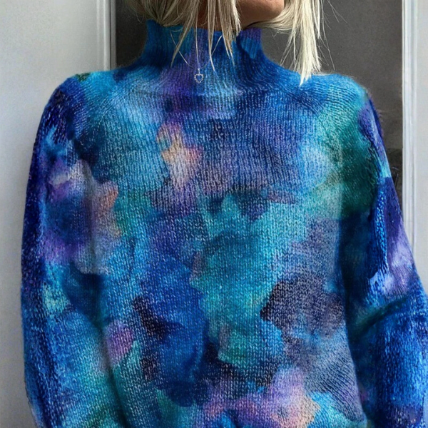 Bella | Midnight Bloom Turtleneck