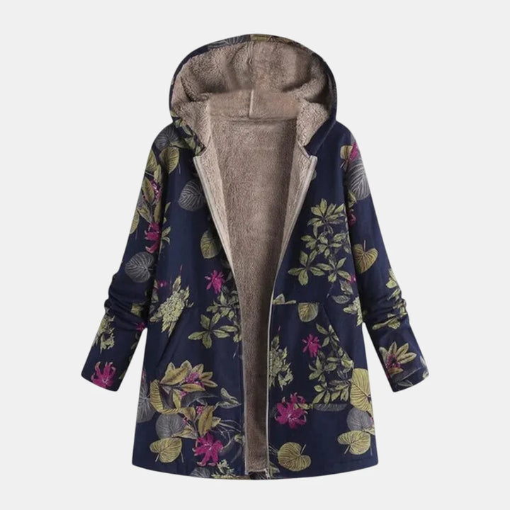 Ava | Patchwork Cozy Hooded Jacket