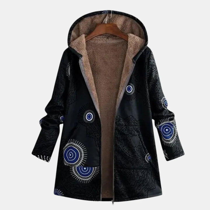 Ava | Patchwork Cozy Hooded Jacket